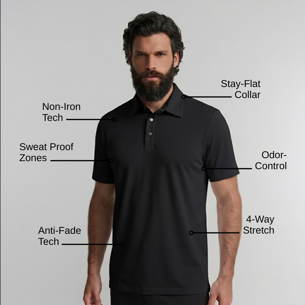 Minotech Knitterfreies Poloshirt