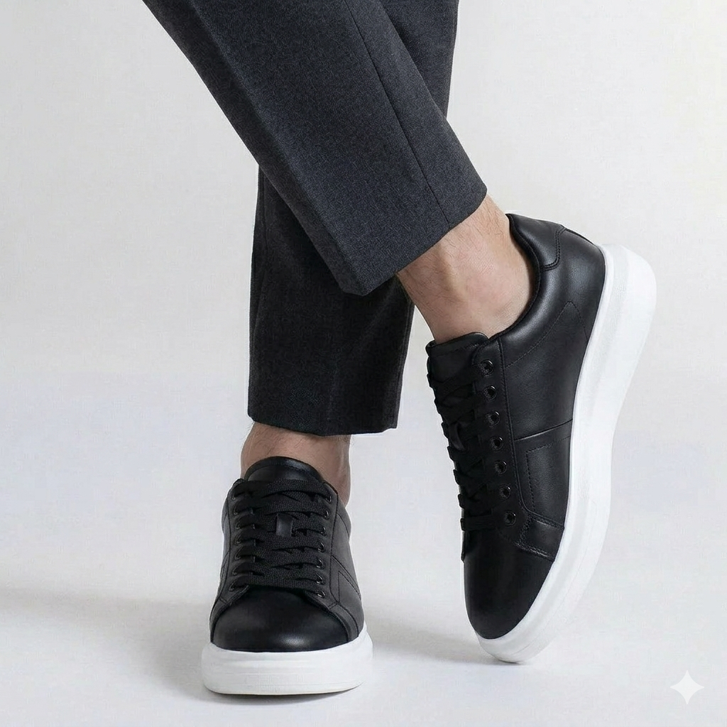 Minotech Tenis Casual Preto + Branco